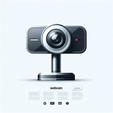 Web cam. Modern design template. Vector illustration. Eps 10.のイラスト素材