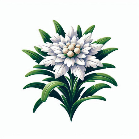 Beautiful daisies on a white background. Vector illustration.のイラスト素材
