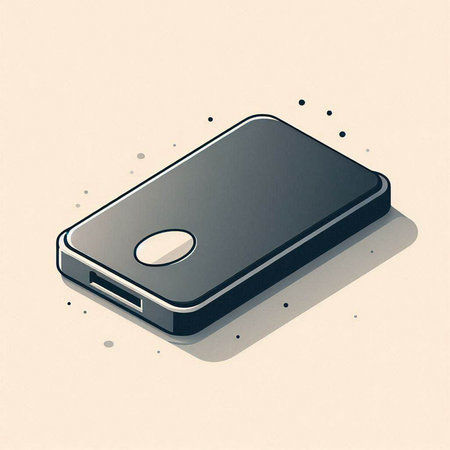 Isometric icon of smart phone, mobile phone. Vector illustration.のイラスト素材