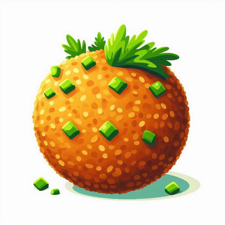 Vector illustration of ripe orange with green leaves on a white background.のイラスト素材