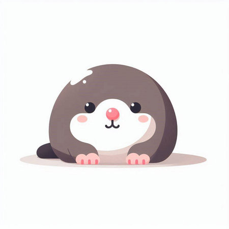 Cute little penguin. Vector illustration isolated on white background.のイラスト素材