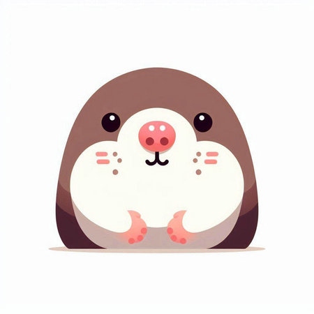 Cute cartoon penguin. Vector illustration isolated on white background.のイラスト素材