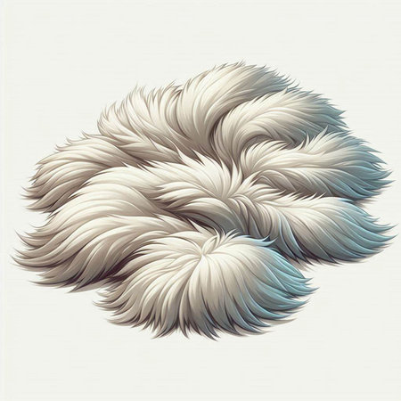 Vector illustration of the fur of a dog on a white background.のイラスト素材