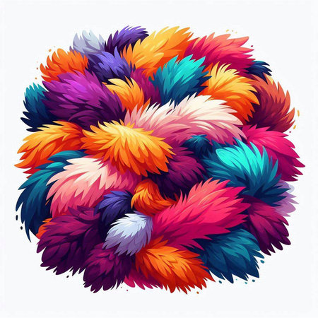 Colorful abstract fractal background. Digital artwork for creative graphic design.のイラスト素材