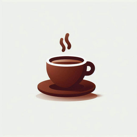 Coffee cup on white background. Vector illustration. Eps 10のイラスト素材