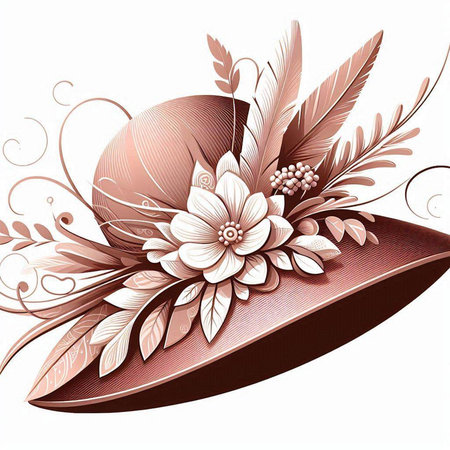 Vector illustration of floral wreath with place for your text on a white backgroundのイラスト素材