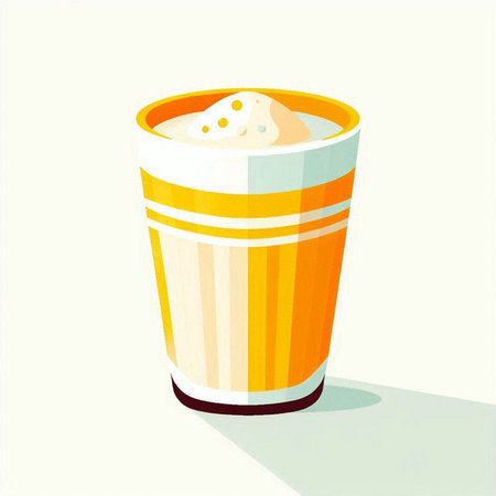 Coffee in a paper cup. Vector illustration. Eps 10のイラスト素材