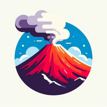 Mt. Fuji. Japan. Vector illustration. Eps 10.のイラスト素材