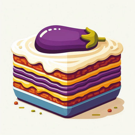 Vegetarian food design, vector illustration eps10 graphic.のイラスト素材