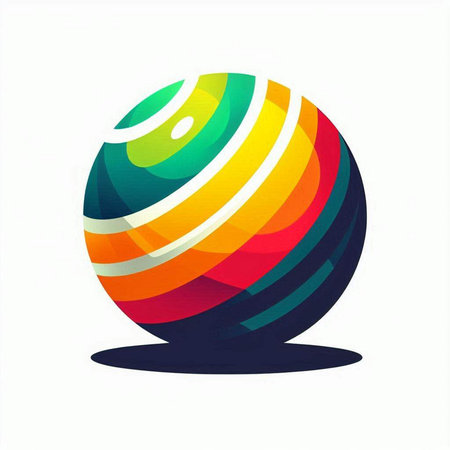 abstract colorful sphere on a white background. vector illustration EPS10のイラスト素材