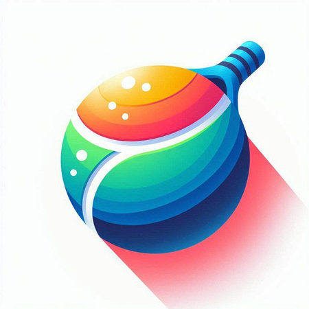 abstract colorful 3d ball on a white background, vector illustrationのイラスト素材