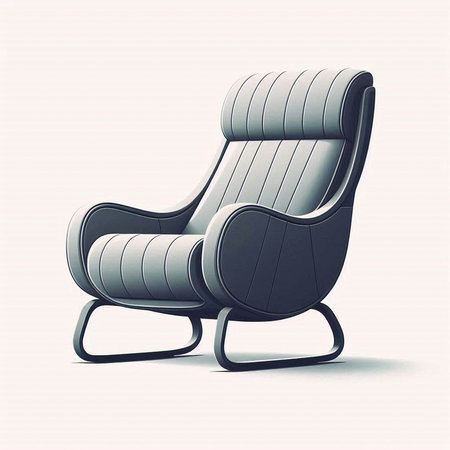 armchair on a white background, vector illustration, eps 10のイラスト素材