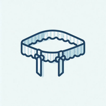 Sewing Beaded Bracelet, Hand Drawn Vector Iconのイラスト素材