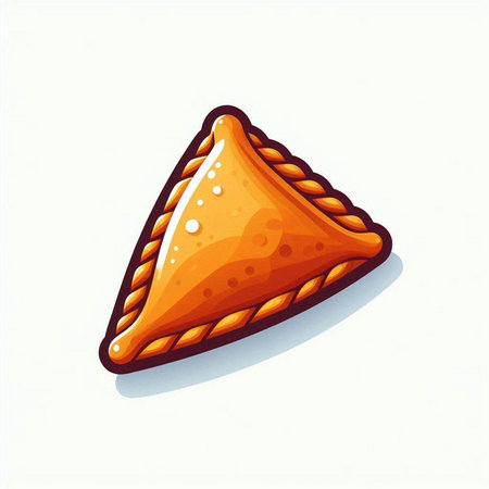 Illustration of a pie on a white background. Vector illustration.のイラスト素材