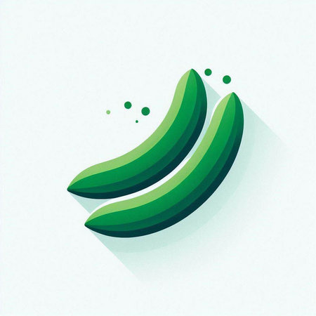 Banana icon, vector illustration. Flat design style with long shadowのイラスト素材