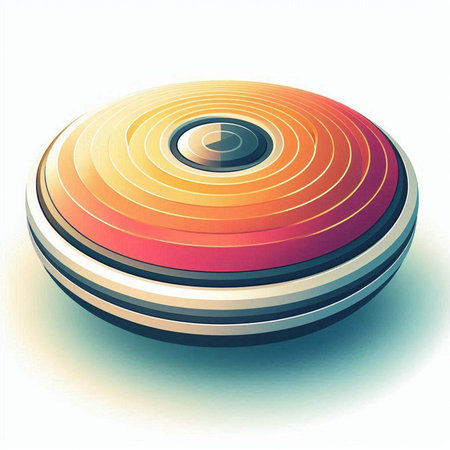 abstract 3d illustration of a colorful circle on a white backgroundのイラスト素材