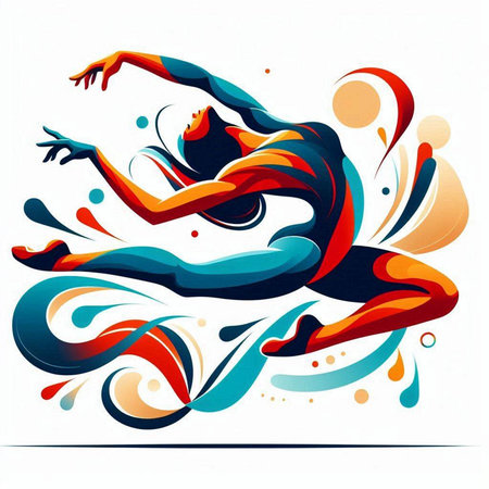 Vector illustration of a woman in a swimsuit on a background of water splashesのイラスト素材