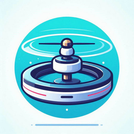 Roulette wheel icon. Vector illustration in flat cartoon style.のイラスト素材