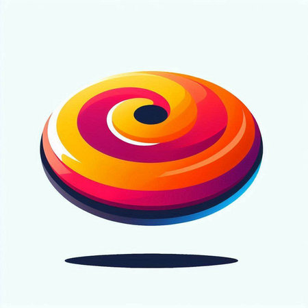 Colorful candy in the form of a circle. Vector illustration.のイラスト素材