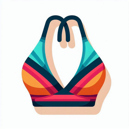 Swimsuit vector illustration isolated on a white background. Swimsuit icon.のイラスト素材
