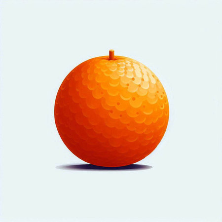 Orange fruit isolated on white background. Vector illustration. Eps 10.のイラスト素材