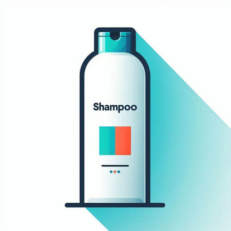 Shampoo bottle icon. Flat design. Vector illustration. EPS 10のイラスト素材