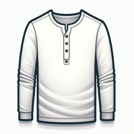 Men's sweater on a white background. Vector illustration for design.のイラスト素材