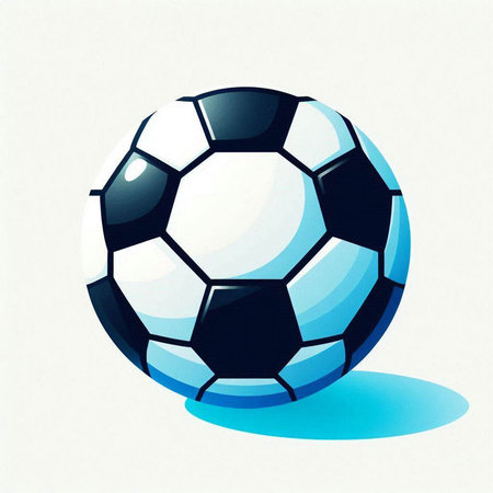 Soccer ball on a white background. Vector illustration. Eps 10.のイラスト素材
