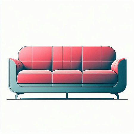 Sofa isolated on white background. Vector illustration. Eps10のイラスト素材