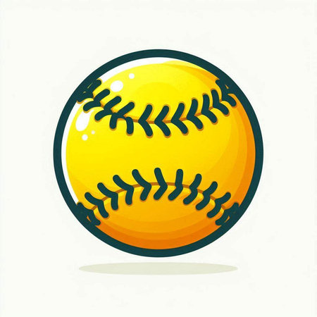 Baseball ball icon isolated on white background. Vector illustration. Eps 10.のイラスト素材