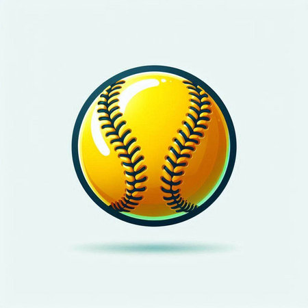 Baseball ball icon on white background. Vector illustration. Eps 10のイラスト素材