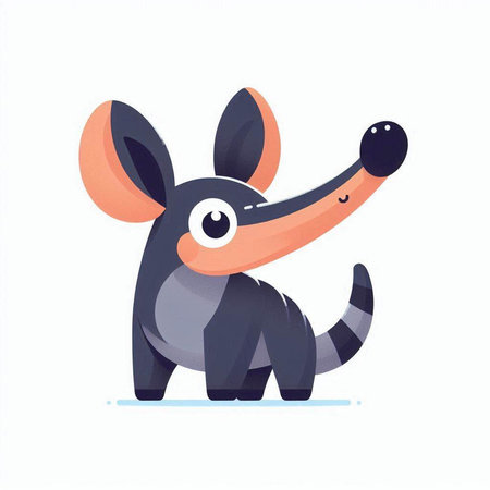 Cute cartoon dog. Vector illustration in a flat style isolated on a white background.のイラスト素材