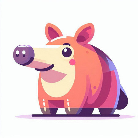 Cute cartoon bear. Vector illustration isolated on a white background.のイラスト素材