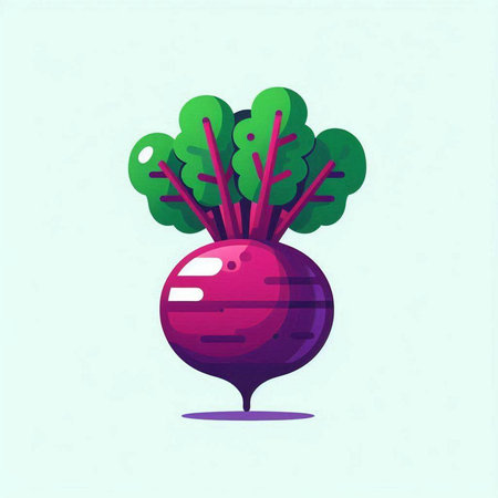 Beetroot vector illustration. Vegetable icon. Vegetarian food.のイラスト素材