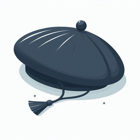 Illustration of a hat on a white background. Vector illustration.のイラスト素材