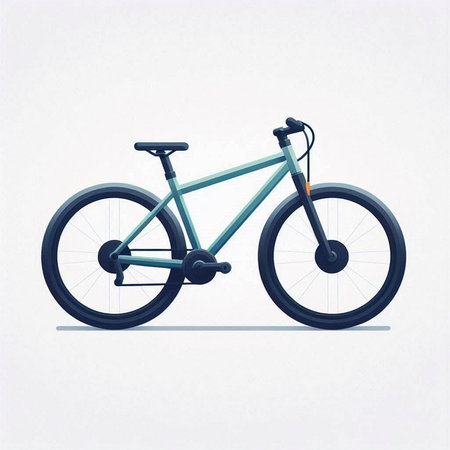 Bicycle isolated on white background. Vector illustration. Eps 10.のイラスト素材