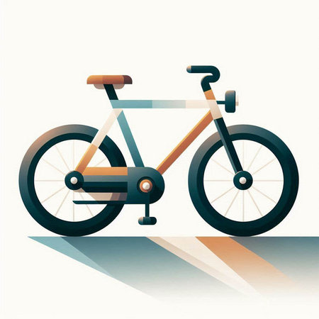 bicycle vector illustration isolated on a white background. eps 10のイラスト素材