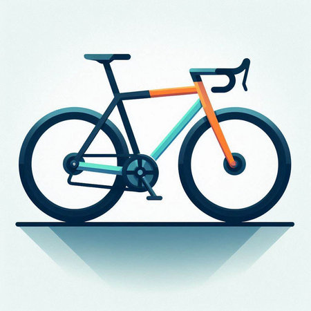 Bike icon on white background. Vector illustration. Eps 10.のイラスト素材