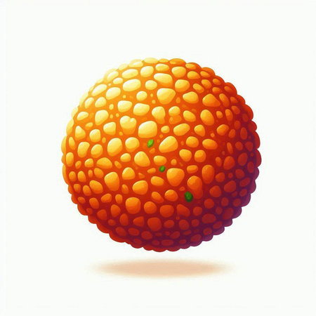Orange fruit isolated on white background. Vector illustration. Eps 10.のイラスト素材