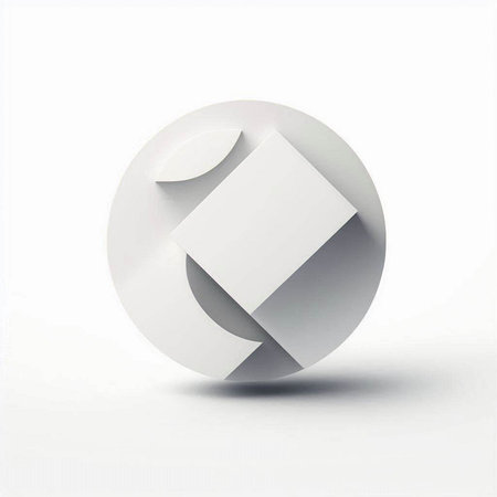 abstract 3d icon isolated on a white background. vector illustrationのイラスト素材
