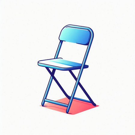 Illustration of a chair on a white background. Vector illustration.のイラスト素材