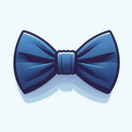 Vector illustration of a bow tie on a white background. Eps 10のイラスト素材