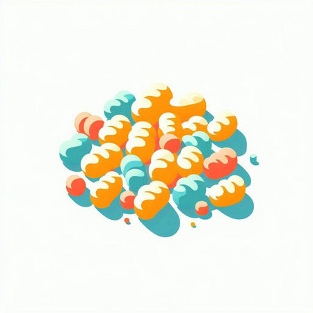 Abstract colorful hand drawn watercolor illustration for use as a background.のイラスト素材