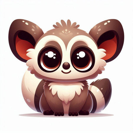 Cute cartoon panda. Vector illustration isolated on white background.のイラスト素材