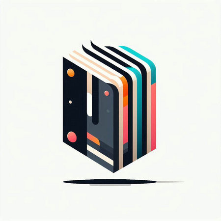 Colorful abstract geometric shape. Vector design element for your business.のイラスト素材