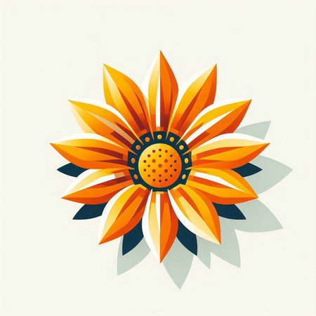 Sunflower icon on a white background. Vector illustration. Eps 10のイラスト素材