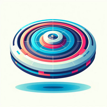 Colorful vector target on white background. Vector illustration for your designのイラスト素材