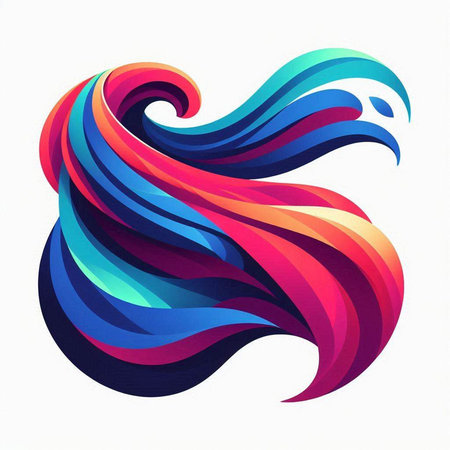 abstract colorful wave on white background. vector illustration eps10のイラスト素材