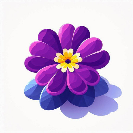 Colorful flower on a white background. Vector illustration for your designのイラスト素材