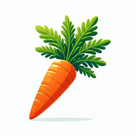 Carrot isolated on white background. Vector illustration. Eps 10.のイラスト素材